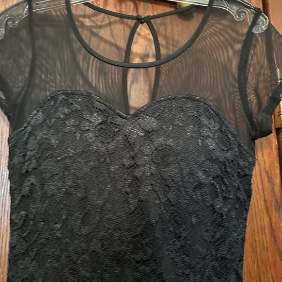 Womens elegant lace cocktail dress size M - Picture 6 of 6